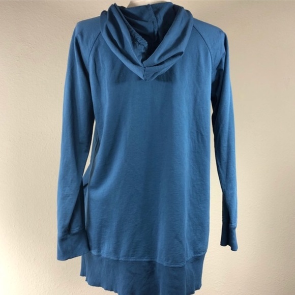 Anthropologie Left of Center Tunic Sweatshirt Blue - Picture 5 of 5